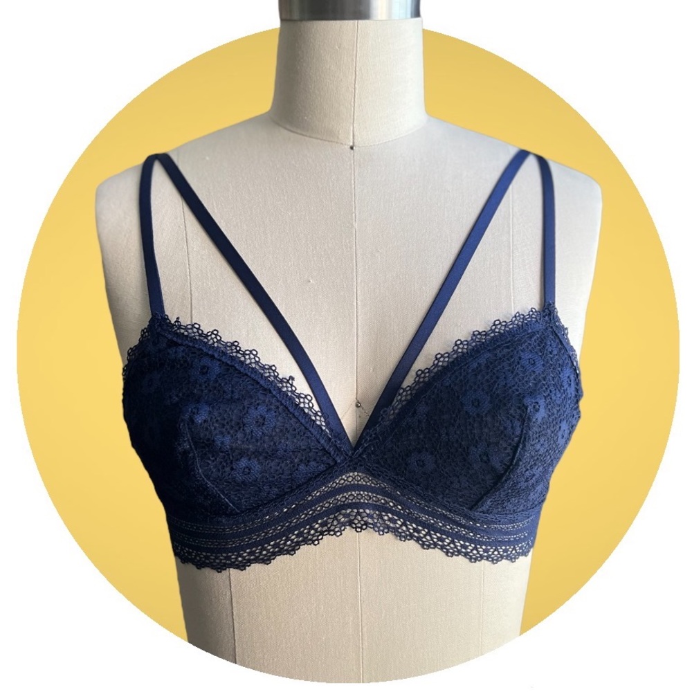 Victoria Secret Navy Laced Bralette